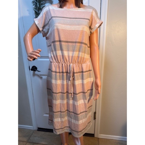 Chris & Carol t-shirt short sleeve‎ tie waist dress Size Large - Picture 1 of 7